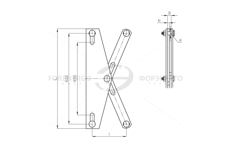 Коромысло лучевое 2КЛ-12/16-1 